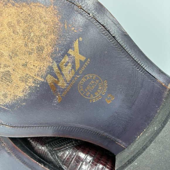 Nex technical Men\'s Italian Alligator Print Leather Boots‎ EU Size 43 US Size 10 main image 6